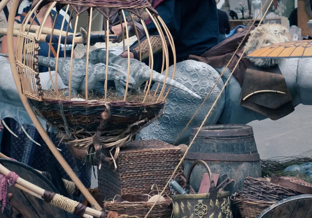 jongleurs enflammés spectacle Chasseurs de Drakes