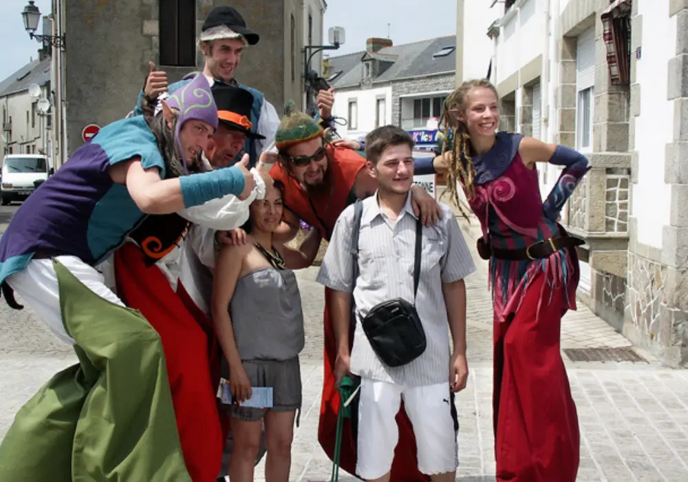 spectacle Ribambulle avec effets pyrotechniques