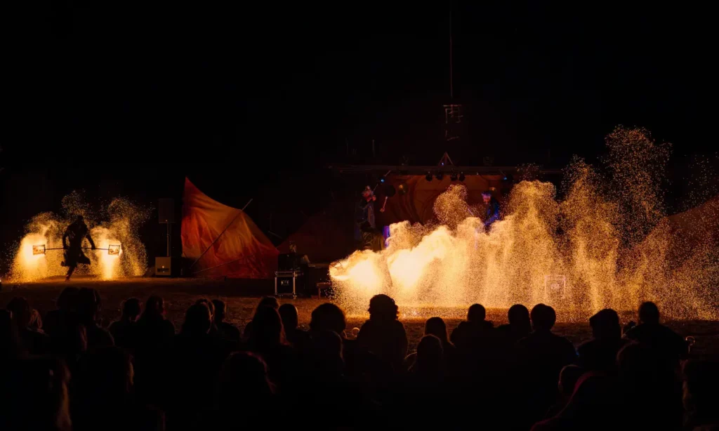 Effets feu charbons